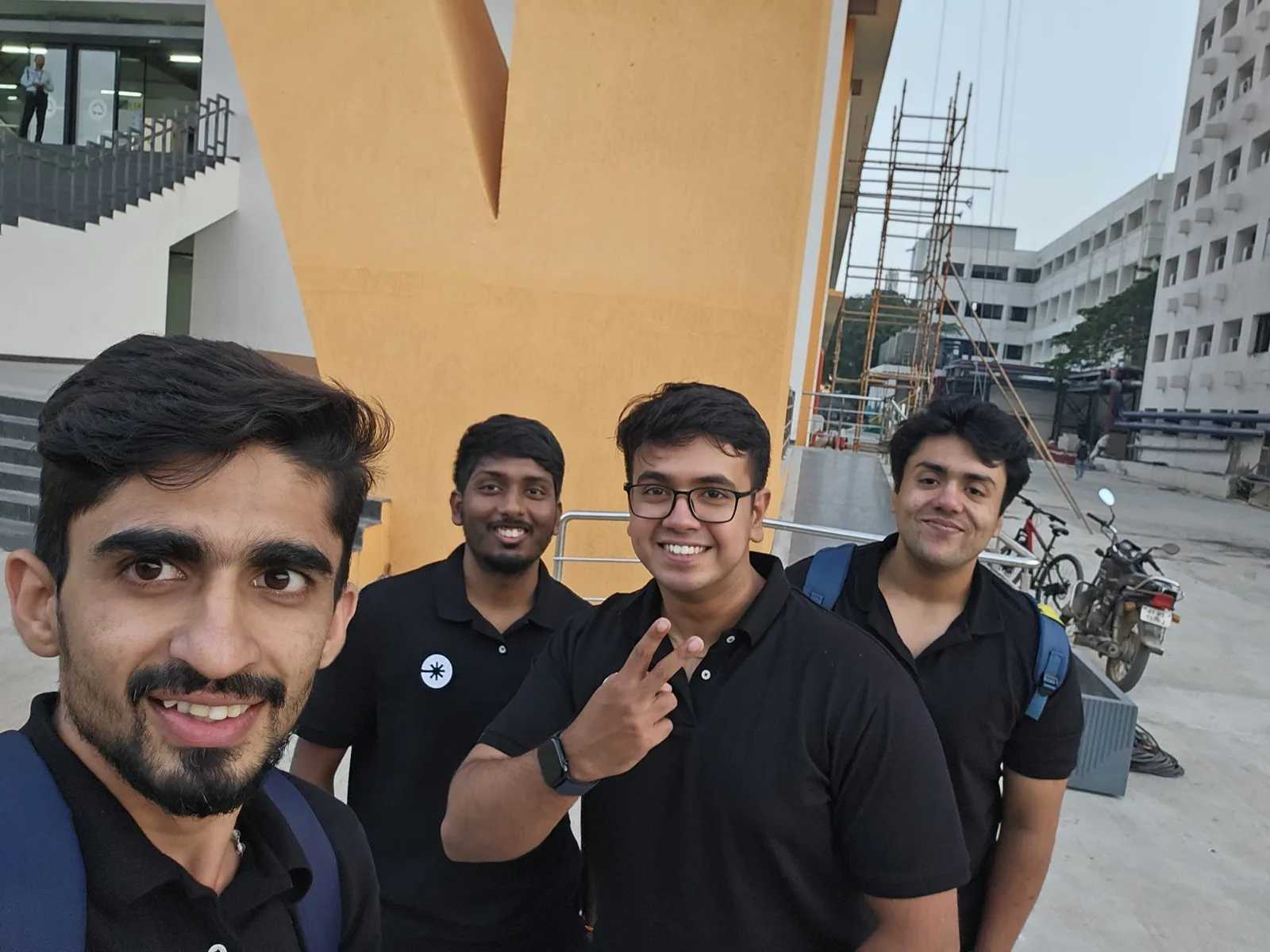 the team on campus